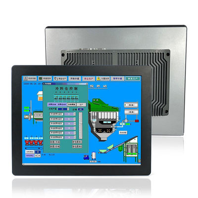 Panel Mount 15 Inch Panel Pc , Square TPM2.0 Fanless Industrial Panel Pc