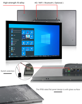 I7-8565U CPU Industrial Touch Panel PC 24 Inch Computer With 4G 5G WIFI Optional