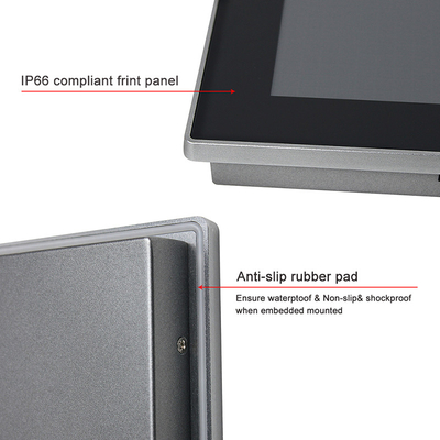 17&quot; Embedded Touch Panel PC Fanless Windows11 All In One Capacitive Touch Panel PC