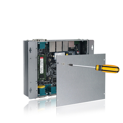 Fanless Industrial Embedded Box PC 12th Gen Intel Elkhart Lake J6412 3XLAN Ports