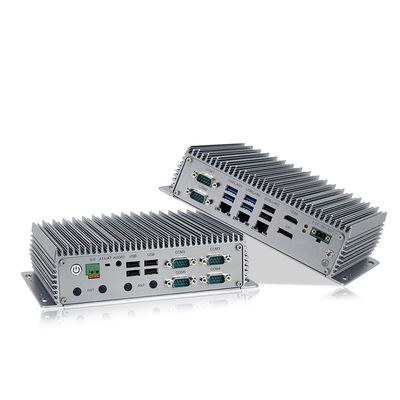 9 - 36V Wide Voltage Industrial Embedded Box PC Windows11 Intel J6412 Fanless With 3xLAN