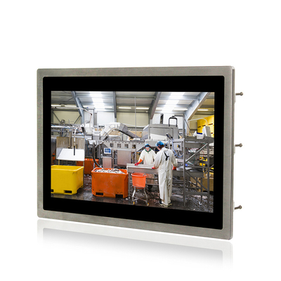 Waterproof IP67 Panel PC 13.3'' Widescreen Vesa Wall Mounted Capacitive Touch Panel PC