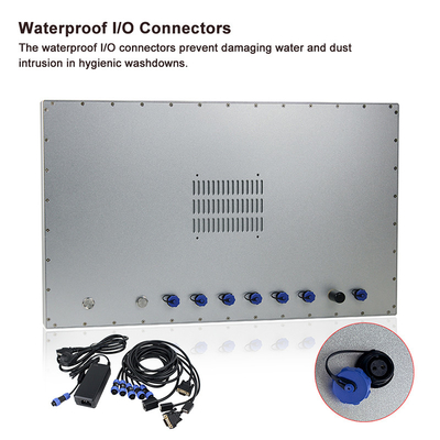 Waterproof 24 Inch HMI Display Touch Screen Industrial Panel PC Support Windows