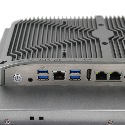 Windows J6412 All In One Touch Screen Computer Wall Mount / Embedded Industrial Panel PC