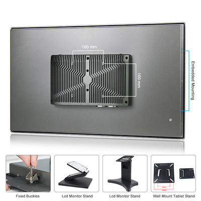 24 Inch J6412 Windows 11 HMI Panel PC Capacitive Touch Screen With 2xRS485