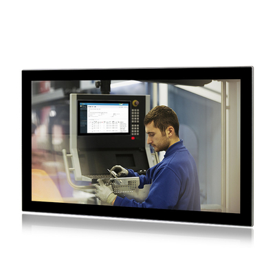 24 inch Industrial HMI Panel PC Multi Touch Three Lan J6412 4G 128GB