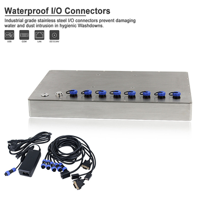 15.6 Inch Industrial Panel Pc Stainless Steel AISI304 AISI316 Corrosion Resistant