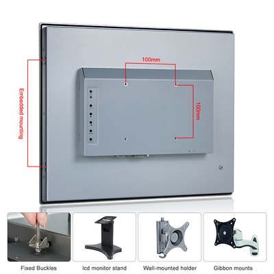 VESA Mounting 17'' Industrial Touch Screen Display Monitor 1280 X 1024 10point PCAP