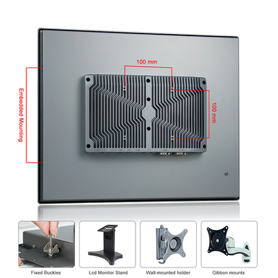 RS485 RS232 J6412 All In One Industrial PC Embedded Capacitive Touch