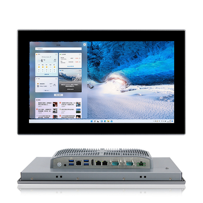 Fanless Embedded Industrial All In One Touchscreen PC J1900 J6412