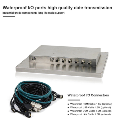 17'' Capacitive Touch Waterproof Industrial All In One PC 4G RAM 128G SSD 1280 X 1024