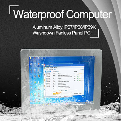I5 6200 10 Inch Waterproof Touch Screen PC LAN USB RS232 Port Optional