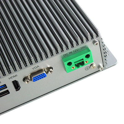 15W Fanless X86 Mini Industrial Embedded Box PC J1900 2 X LAN 6 X USB 4 X RS232