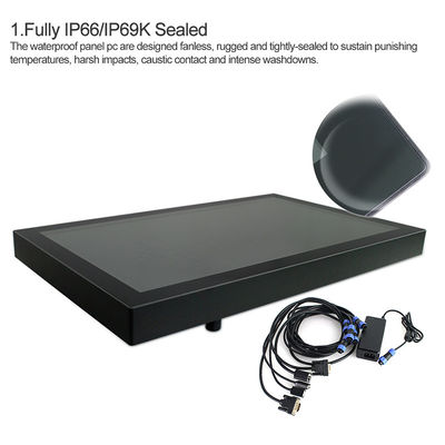 Fully Sealed 21.5 Inch IP67 Panel PC Waterproof 1920 X 1080 Resolution