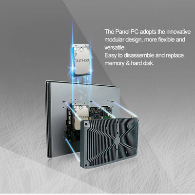 I3 I5 I7-8565U Ip65 Panel Pc , Capacitive HMI Industrial Panel Mount Monitor