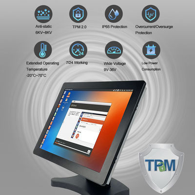 Intel I7 8565U Tpm Industrial All In One Touchscreen PC RS232