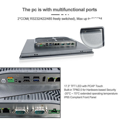 17.3&quot; FHD Modular Rugged Embedded Computer For Factory Automation