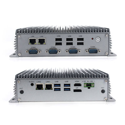 Embedded Industrial Fanless Mini PC Core I5 / I7 Windows11 Pro With 4 LAN