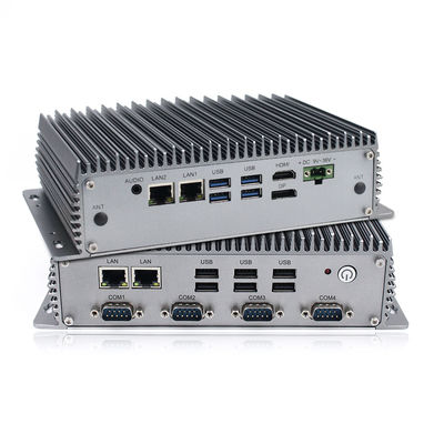 Rugged Industrial Fanless Mini PC Intel Core I3-8145U Dual Core 2.1GHz With 4 X LAN