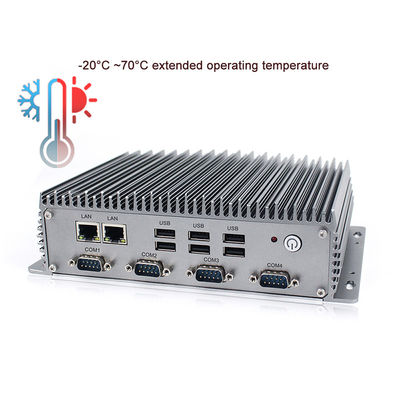 Rugged Industrial Fanless Box PCs Core I3 Windows10 Embedded Industrial Computers