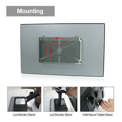 21.5 Inch Fanless Desktop IP67 Panel PC 8th Gen I3 I5 I7 Multi Touch PCAP VESA