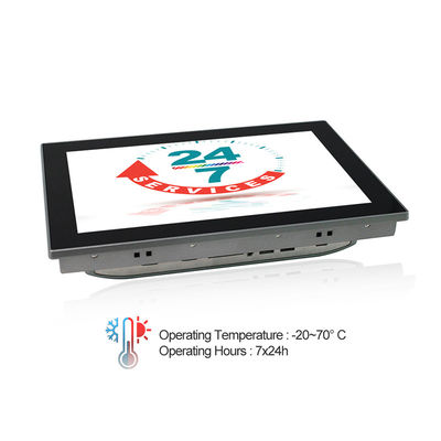 Panel Mount IP65 Waterproof Dustproof HMI Industrial Touch PC For Control Cabinet