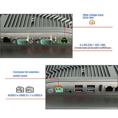 12 Inch I3 8145U HMI Industrial Panel PC Wifi Touch Embedded Computer Customizable