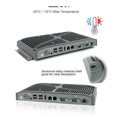 RS232 RS422 RS485 Rugged Mini Pc 15W Intel Celeron For Paying Kiosk