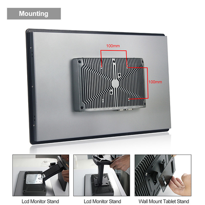8th Gen Waterproof Touch Screen PC Industrial I7 I5 I3 Fanless With RS232 RS422 RS485