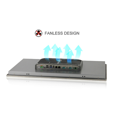 Stainless Steel Windows 10 Panel PC PCAP Touch RS485 IP65 For Industrial Automation