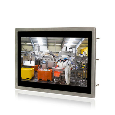 Quality Waterproof IP67 Panel PC 13.3'' Widescreen Vesa Wall Mounted Capacitive Touch Panel PC factory