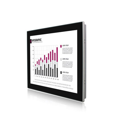 Quality Flat Panel 15in IP65 Industrial Touch Screen Display Monitor Flush Mount factory