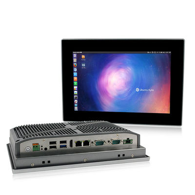 Quality 10 Inch Fanless Industrial Embedded Touch Panel PC J1900 RS232 RS422 RS485 factory