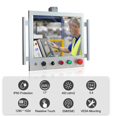 Quality OEM Fanless Industrial HMI Panel PC Stainless Steel Cantilever factory