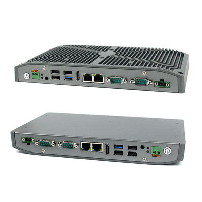 Quality RS232 Fanless Embedded Box Pc Alloy Shell J1900 1.5A Embedded Mini Pc factory