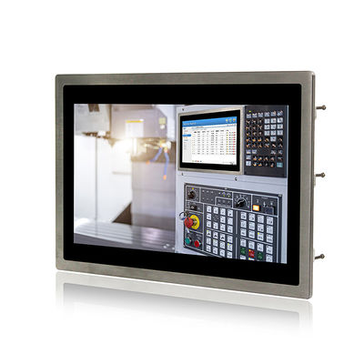 Quality IP69K Washable Industrial Touch Screen Display Embedded 400cd/m2 VGA DVI factory
